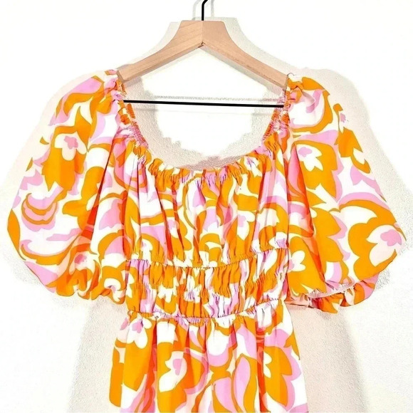 Sweet Lemon Puff Sleeve Dress with Pockets - Picture 9 of 11